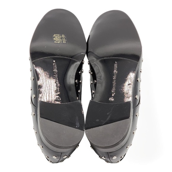 Alexander McQueen Patent Leather Men's Studded Derby Shoes $1150 - Picture 6 of 7